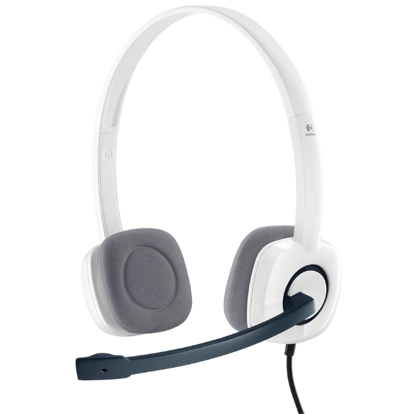 Logitech Stereo Headset H150 - Cloud White - 2-Jack - DokanTech #