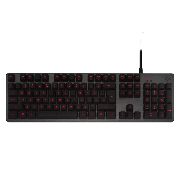 Logitech G413 Carbon mechanical gaming keyboard – English layout – front view