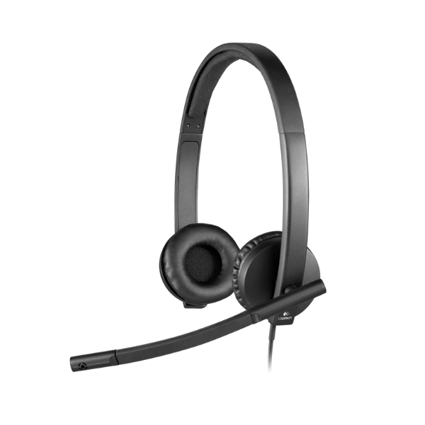 Logitech H570e Wired Headset, Stereo Headphones with Noise-Cancelling Microphone - DokanTech #