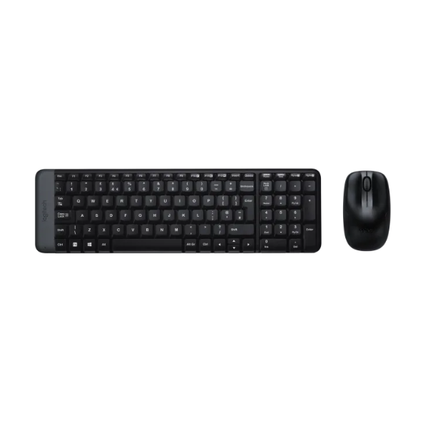 Logitech Mk220 Wireless Keyboard and Mouse Combo _ Black - DokanTech #