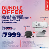 Lenovo Cmmercial Webcam FHD (1920x1080) + Lenovo Go Wired Speakerphone
