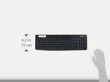 Logitech Keyboard K375S Multi Device Wireless Mobile Stand Bluetooth & UNIFY ENG