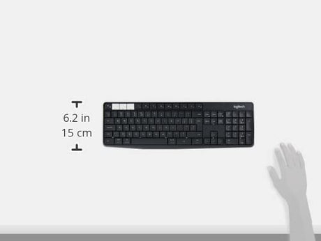 Logitech K375S wireless keyboard – phone on stand