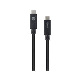 HP USB-C to USB-C Power Delivery Cable- Black