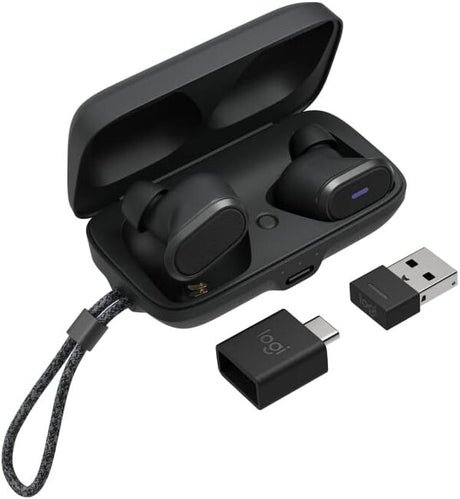 Logitech Zone True Wireless – wearing in office