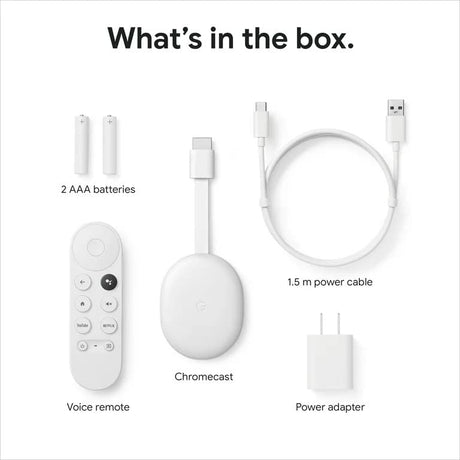Google Chromecast HD With Google TV Snow - DokanTech #
