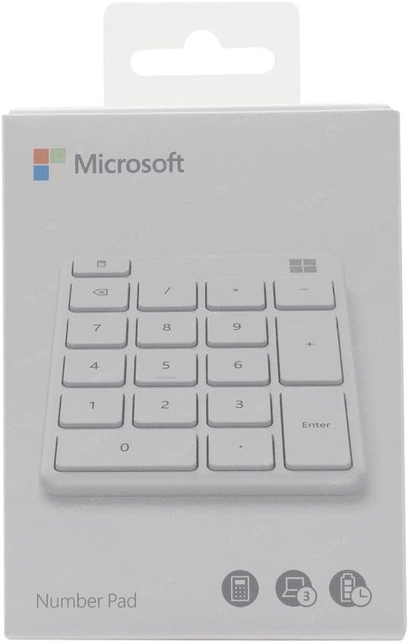 Microsoft Number Pad Bluetooth - White