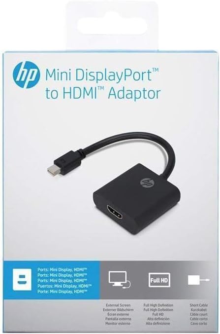 HP Mini DisplayPort to HDMI Full HD 1080p Adaptor