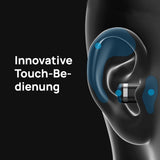 Huawei Watch Buds 1.43" AMOLED, Stainless Steel Case, Earbuds, GPS, NFC - Black Leather Strap - DokanTech #