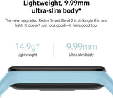 جهاز تتبع اللياقة البدنية Xiaomi Redmi Band 2 مع شاشة TFT مقاس 1.47 بوصة، عمر بطارية 14 يومًا، أكسجين الدم، معدل ضربات القلب، مراقبة النوم والإجهاد، مقاومة للماء 5 ATM، ساعة لياقة بدنية للرجال والنساء، أسود 