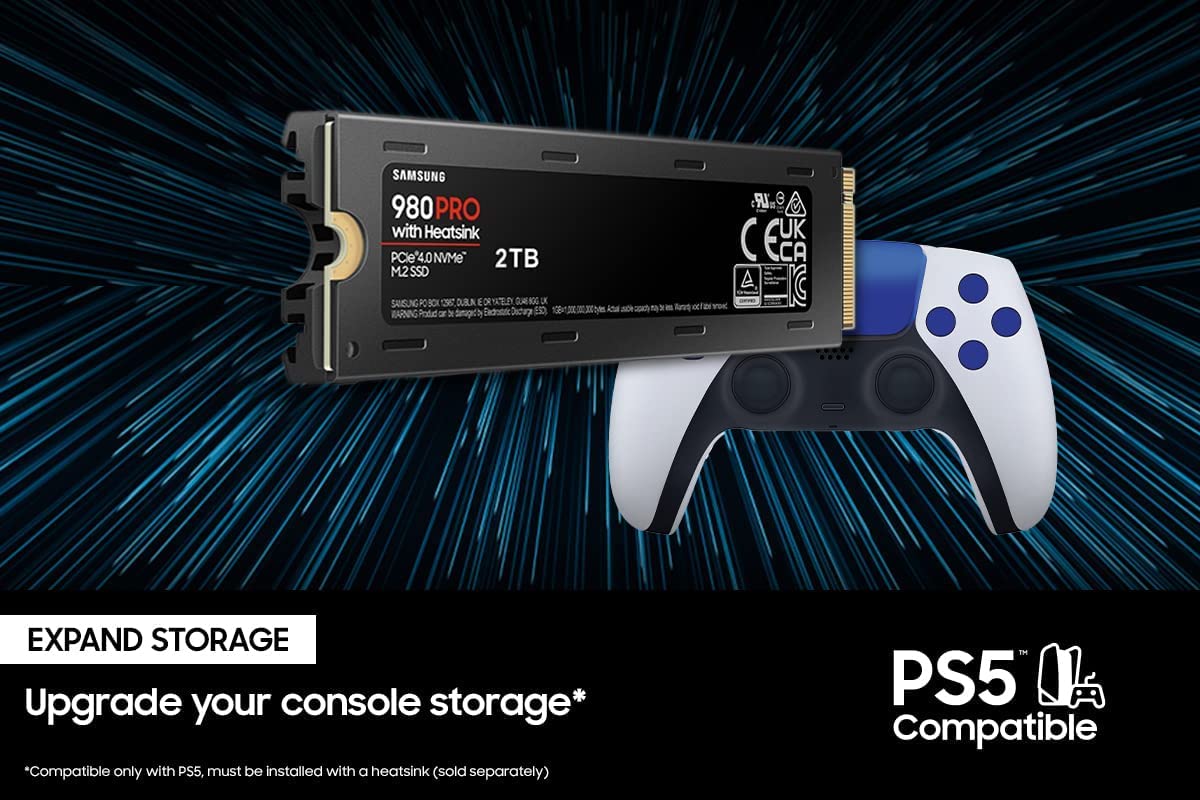 Samsung 980 Pro PCIe4.0 NVME M.2 SSD 7000MB/s 1TB with Heatsink - DokanTech #