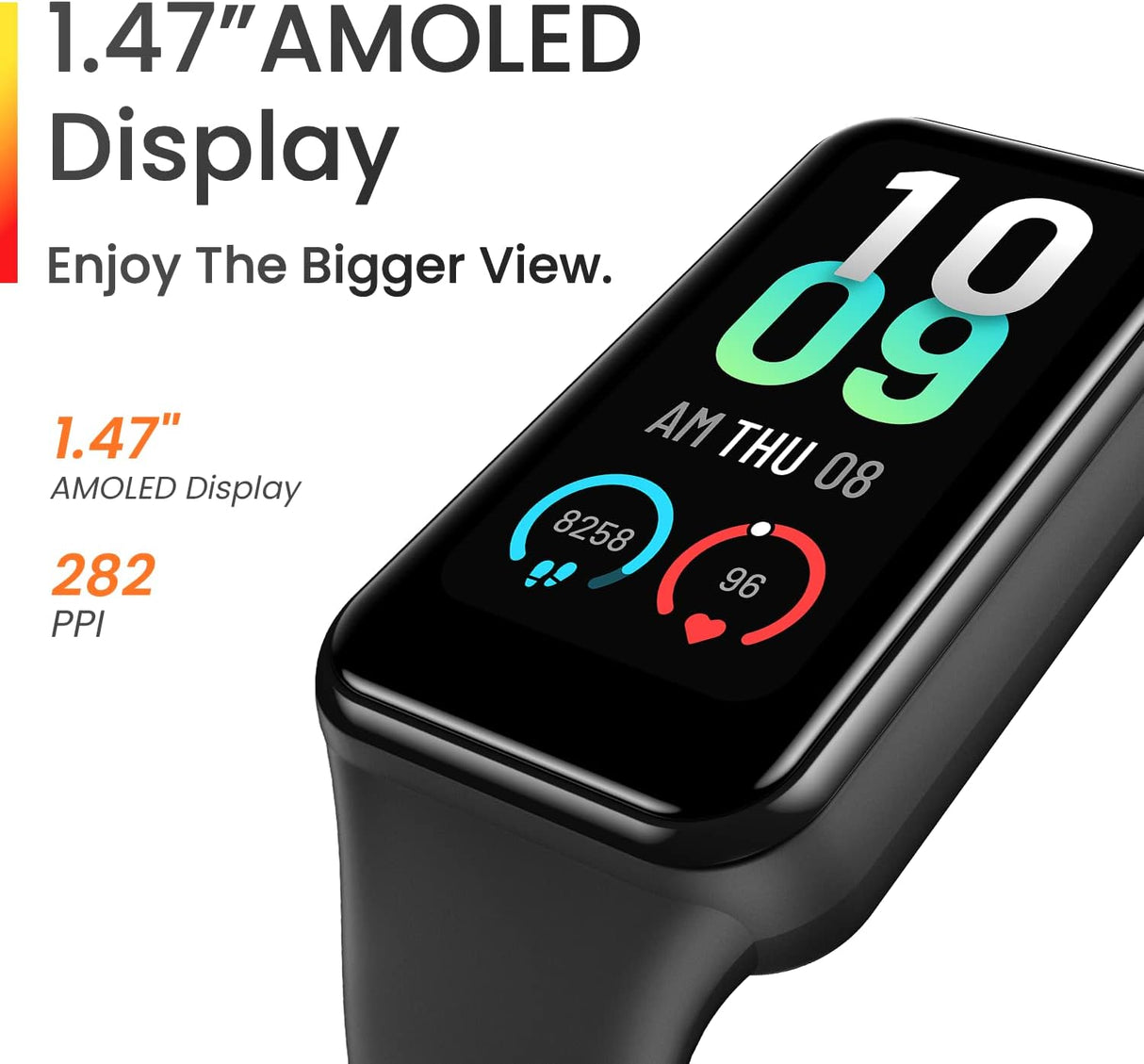 Amazfit Band 7 Fitness, 18-day Battery Life | Large HD AMOLED Display