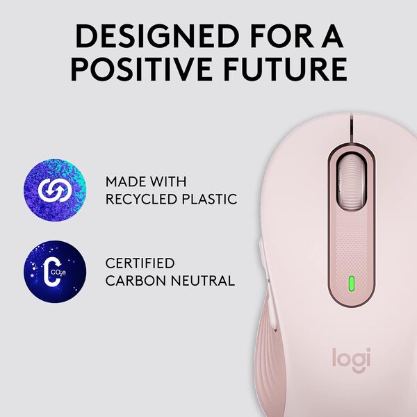 Logitech Signature M650 L Right Full Size Wireless Mouse - For Large Sized Hands, Multi-Device, Silent Clicks, Customizable Side Buttons, Bluetooth, for PC/Mac - DokanTech #