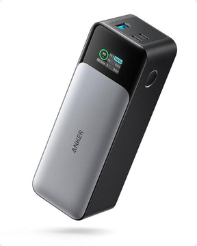 Anker 737 Power Bank 24000mAh 140W – front view black