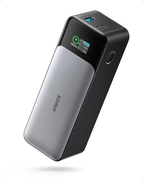 Anker 737 Power Bank 24000mAh 140W – front view black