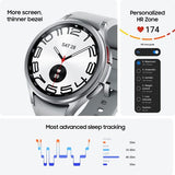 SAMSUNG Galaxy Watch 6 Classic 47mm Bluetooth Smartwatch w/ Rotating Bezel, Fitness Tracker, Personalized HR Zones, Advanced Sleep Coaching, Heart Monitor, BIA Sensor, Black