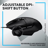 Logitech G502 X Wired Gaming Mouse - LIGHTFORCE hybrid optical-mechanical primary switches, HERO 25K gaming sensor, compatible with PC - macOS/Windows