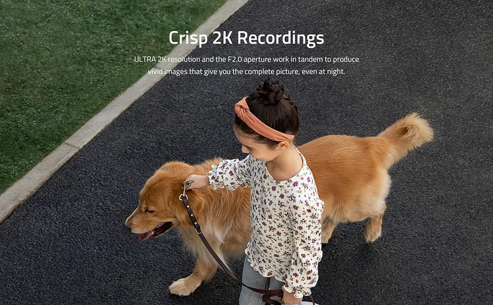 يوفي كاميرا مراقبة خارجية برو 2K, مع بطاقة ذاكرة سعة 32 جيجابايت وتقنية الذكاء الاصطناعي