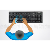 A4Tech KRS-85 USB Keyboard – Ergonomic Natural_A Design with FN Hotkeys-Dokkantech