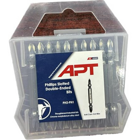 APT Phillips double-ended bits PH2-PH2 65mm – front view