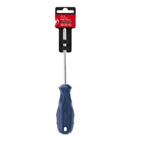 APT screwdriver blue handle with card holder – front view