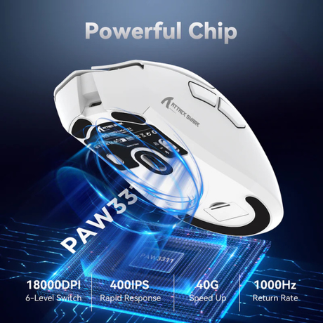 ATTACKSHARKR1Tri-ModeWirelessGamingMouse_PAW3311SuperlightWhiteChip-DokkanTech