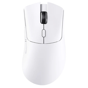 ATTACK SHARK R1 superlight tri-mode wireless gaming mouse in white, main product view