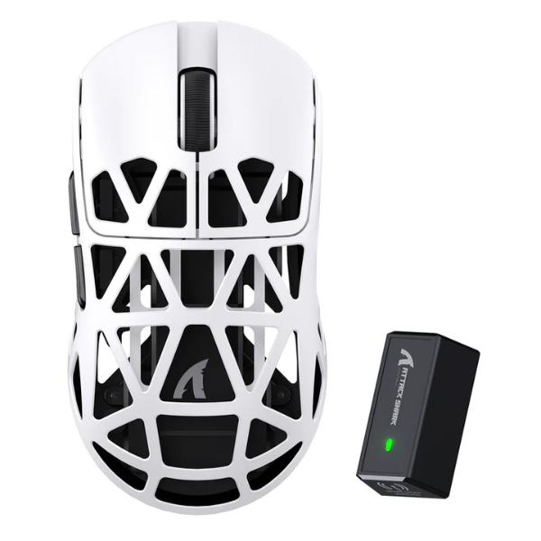 ATTACKSHARKR2MagnesiumAlloyTri-ModeGamingMouse_PAW39508KSuperlightBlackWhite-DokkanTech