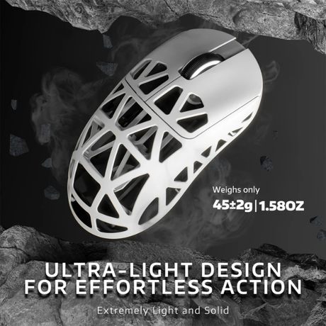 ATTACKSHARKR2MagnesiumAlloyTri-ModeGamingMouse_PAW39508KSuperlightWhiteDesign-DokkanTech