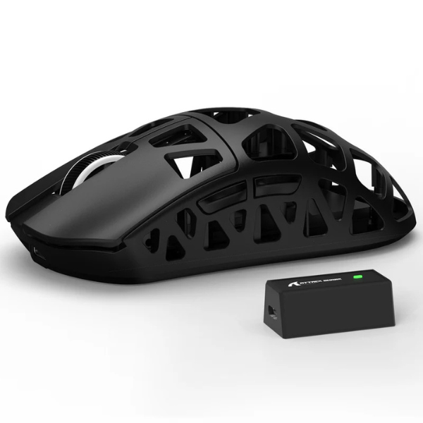 ATTACKSHARKR3MagnesiumAlloyTri-ModeGamingMouse_PAW33958KSuperlightBlackFullView-DokkanTech