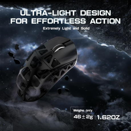 ATTACKSHARKR3MagnesiumAlloyTri-ModeGamingMouse_PAW33958KSuperlightBlackLightWeight-DokkanTech