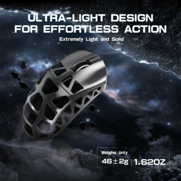 ATTACKSHARKR3MagnesiumAlloyTri-ModeGamingMouse_PAW33958KSuperlightSilverLightWeight-DokkanTech