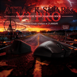 ATTACKSHARKV3PROUltra-LightTri-ModeGamingMousewithRGBMagneticChargingDockBlackDPI-DokkanTech