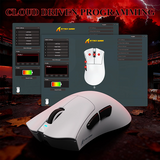 ATTACKSHARKV3PROUltra-LightTri-ModeGamingMousewithRGBMagneticChargingDockWhiteCustomization-DokkanTech