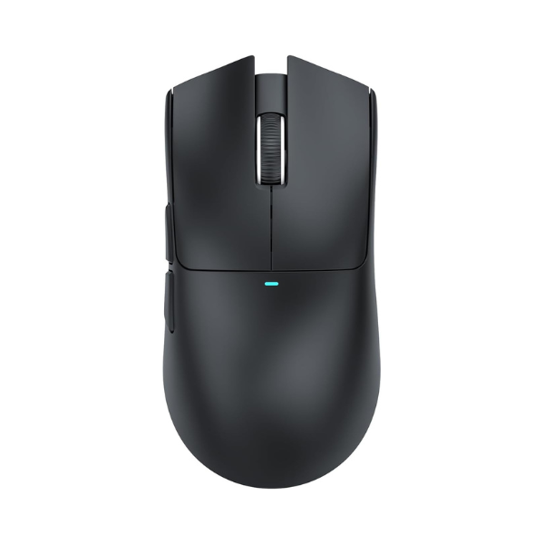 ATTACKSHARKX11WirelessGamingMousewithChargingDockBlackFrontView-DokkanTech
