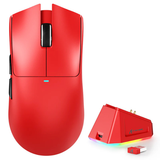 ATTACKSHARKX11WirelessGamingMousewithChargingDockRedMain-DokkanTech