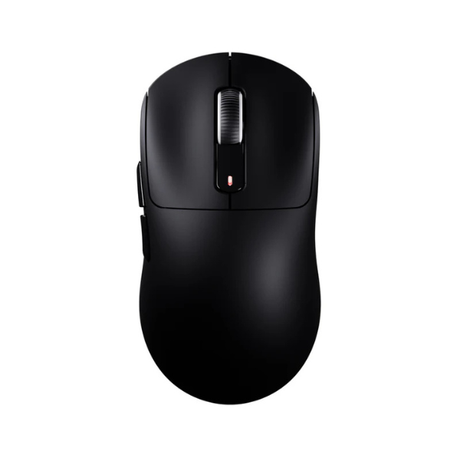 ATTACKSHARKX3Tri-ModeWirelessGamingMouse_PixArtPAW3395SuperlightBlackFrontView-DokkanTech