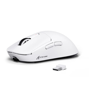 ATTACK SHARK X3 superlight tri-mode wireless gaming mouse in white, main product view