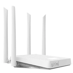 AirLive 1800AX Wi-Fi 6 dual band VPN MESH router – front view white