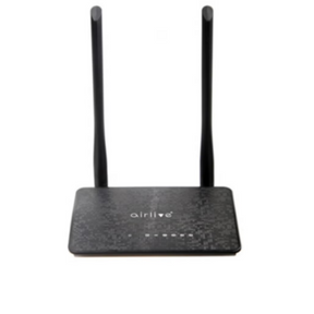 AirLive Wi-Fi 4 N300 2.4GHz wireless router – front view black