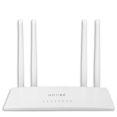 Airlive Wi-Fi 5 AC1200 Dual Band Wireless Router - White - DokanTech #