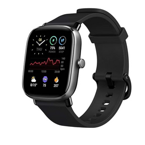 Amazfit GTS 2 Mini A2018 smartwatch GPS Alexa SpO2 – front view black