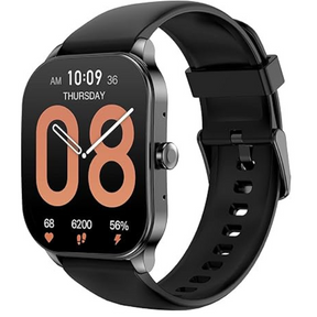 Amazfit Pop 3S smartwatch AMOLED 12-day battery Bluetooth calling – front view