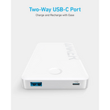 Anker 323 USB-C Power Bank (PowerCore PIQ) - White - DokanTech #