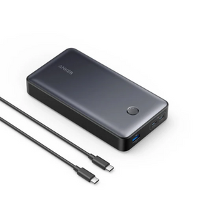 Anker 537 PowerCore 24K 65W laptop power bank – front view black