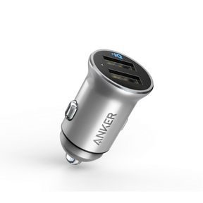 AnkerCarCharger24W2PortPowerDriveA2727H41SilverMain- DokkanTech