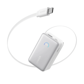 Anker Nano Power Bank 10000mAh 45W with built-in retractable USB-C cable, feature highlight 7