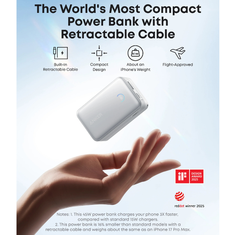 AnkerNanoPowerBank10000mAh45WwithBuilt-InRetractableUSB-CCable_3-Features 8-DokkanTech