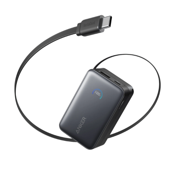 AnkerNanoPowerBank10000mAh45WwithBuilt-InRetractableUSB-CCable_3-View -DokkanTech