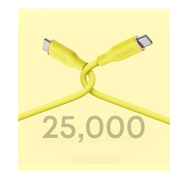 Anker PowerLine III Flow USB-C to USB-C Cable 3ft 240W (A8552)-dokantech